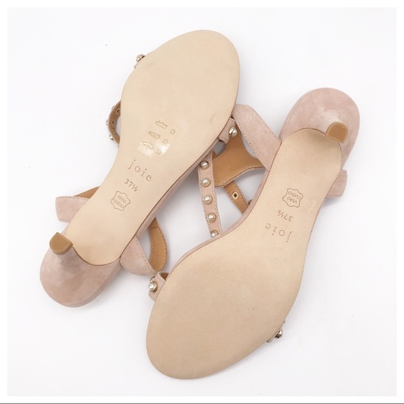 NWOB Joie Malina Pearl Kitten Heel Sandals Size 37.5 (US‎ 7) - Picture 13 of 13